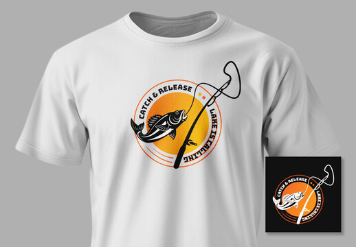 Fishing Tshirt Layout
