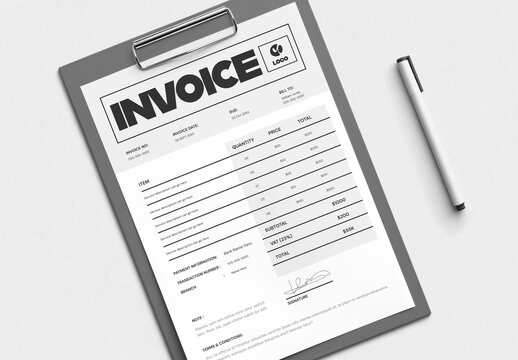 Invoice Template Layout