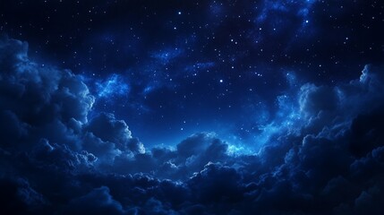 A serene night sky filled with stars and cloud, evoking a sense of wonder and tranquility.
