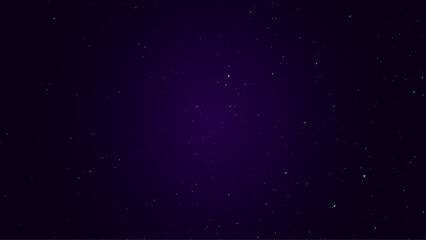The trillions of stars in the Milky Way's cosmic universe shine in the night sky that is dark and cloudless. Dark space with small stars. 