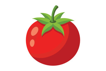 3d tomato isolated on white background