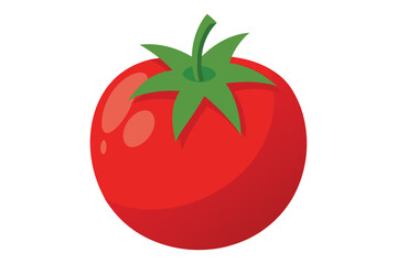 3d tomato isolated on white background