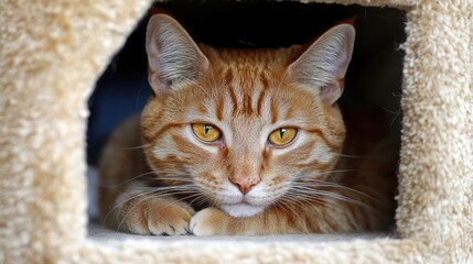 Stylish Cat in Cozy Condo with Neutral Tones