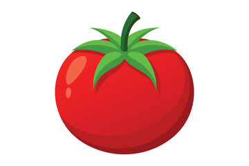 3d tomato vector illustration on a white background