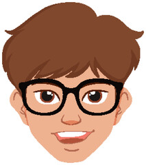 Smiling Man with Glasses