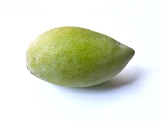 Fresh mango on white background, Organic farm plant 