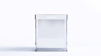 A minimalist donation box template with generous space for text, perfect for fundraising initiatives and charitable gatherings.