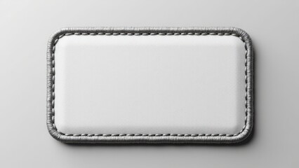 Clean iron on embroidered patches mockup, showcasing a blank surface with textured stitches