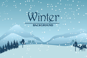 Fototapeta premium Winter Background Art & Illustration