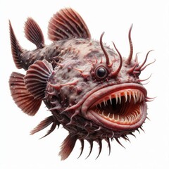 Anglerfish isolated on a white background 1