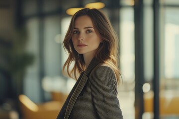 Portrait shot of a Businesswoman standing in office.
