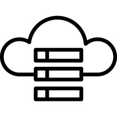 Cloud Tech Line Icon
