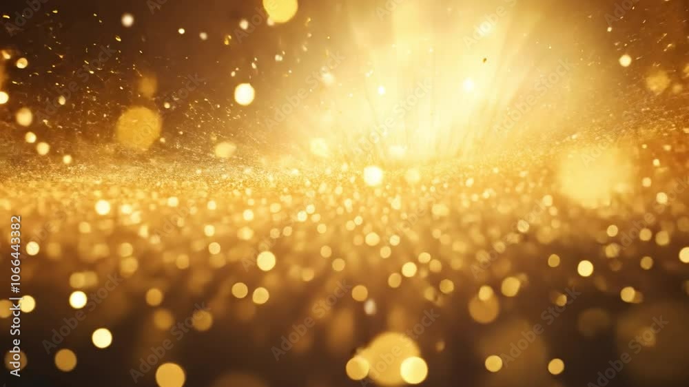 Leinwandbilder golden sparkles abstract background: a captivating abstract background featuring a mesmerizing array