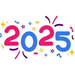 New Year 2025 Typography
