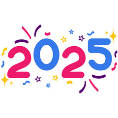 New Year 2025 Typography