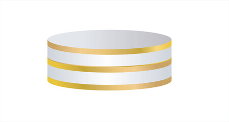 red blue realistic 3d background with cylinder podium. Black, red, white glowing light semi circles layers scene. Abstract minimal scene mockup products display, Stage showcase. Vector geometric forms