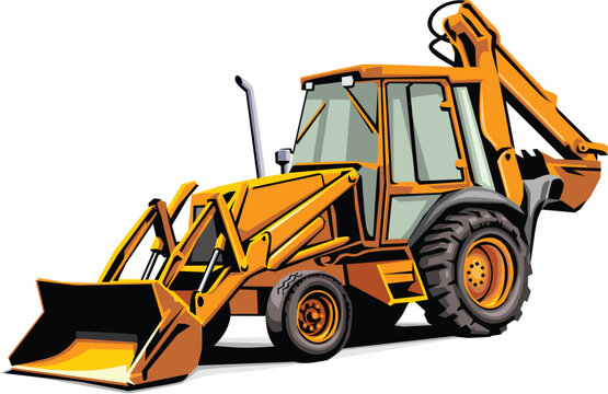 Backhoe Loader, Tractor