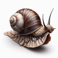 Assassin Snail is isolated on a White background 1