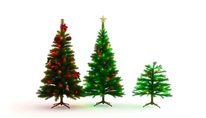 Obraz premium Christmas Trees Display