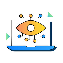 Data Storytelling Icon – Document with Funnel, Representing Narrative, Communication, and Data Interpretation