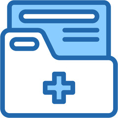Obraz premium Folder, Medical Prescription, Health Report, Medical Record, Healthcare And Medical, Pharmacy Icon