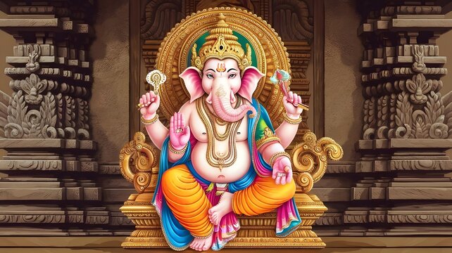 Illustration of lord ganesha