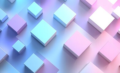Obraz premium Abstract background with squares and cubes