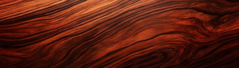 Naklejka premium Richly-Colored Mahogany Wood Grain Texture
