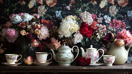 Host a charming victorian tea gathering with vintage cups