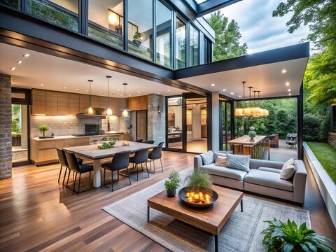 Candid Photography of a Newly Renovated House in Westmount, Canada, Showcasing Modern Design Elements, Spacious Interiors, and Inviting Outdoor Spaces for Real Estate and Interior Inspiration