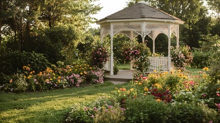 Obraz premium Host an elegant victorian garden party with lace accents