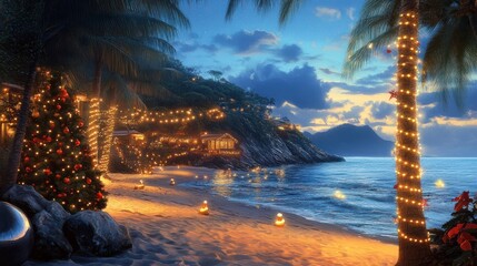 Obraz premium Australian Beach Christmas