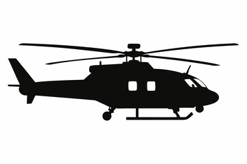 helicopter silhouette vector illustration design