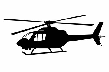 helicopter silhouette vector illustration design