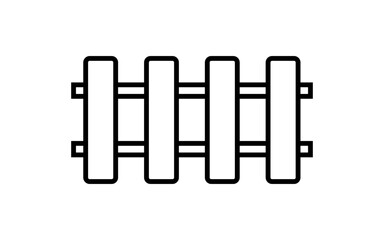 fence, picket wood outline, silhouette fence panel, wooden fence clip art