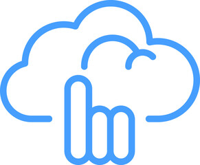 Cloud Tech Icon Line