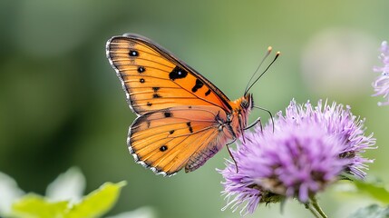 Obraz premium Discover how butterflies enhance nature's beauty while pollinating vibrant flowers
