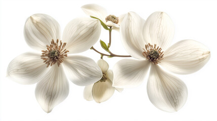 Dogwood isolated White Background