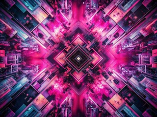 Abstract Pink and Black Background