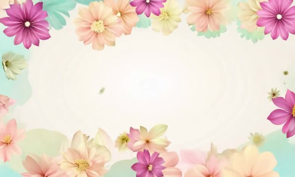pink flowers background