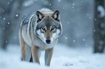 Obraz premium wolf in snow