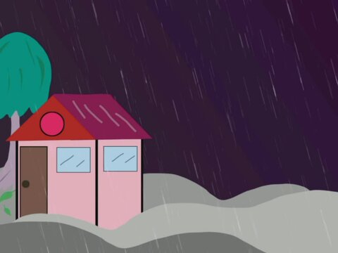 the silence of the night, the secluded house