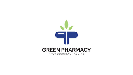 Medical pharmacy logo design and health care Template - vector illustrator