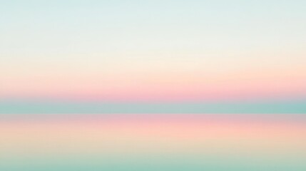 Fototapeta premium Abstract blurred background of a soft pink and blue gradient with a reflection on the water.