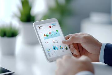 Financial planning dashboard with smart business