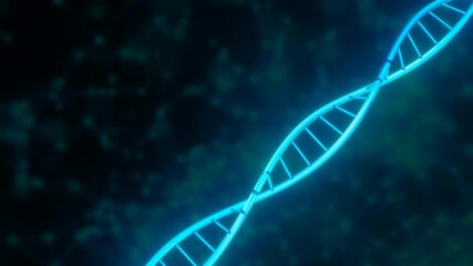 Blue digital DNA. Computer generated 3d render - Powered by Adobe