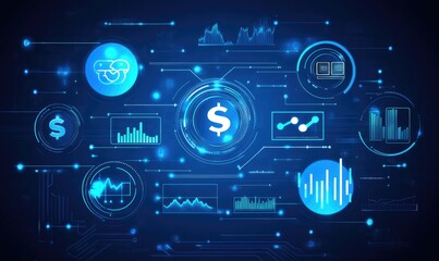 Fototapeta premium Visualizing Data Trends with Interactive Charts and Graphs