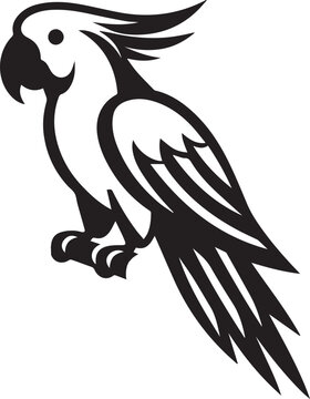 simple parrot vector