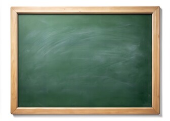 School blackboard on white background