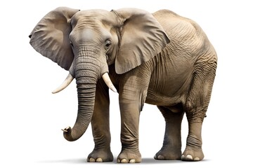 Obraz premium Elephant on white background